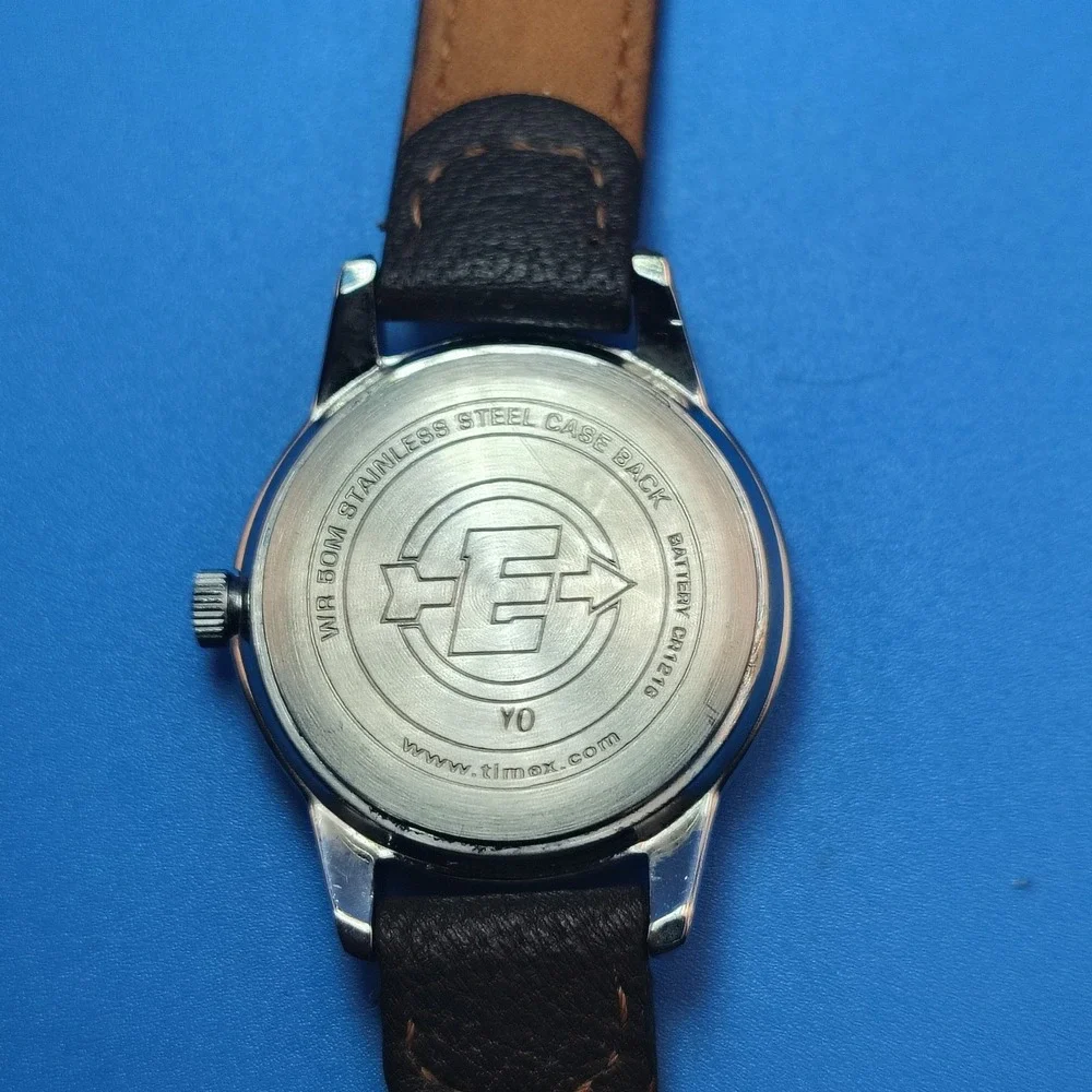 Vintage 2010 Timex Expedition Indiglo 26mm Women's‎ Quartz Watch Leather Band